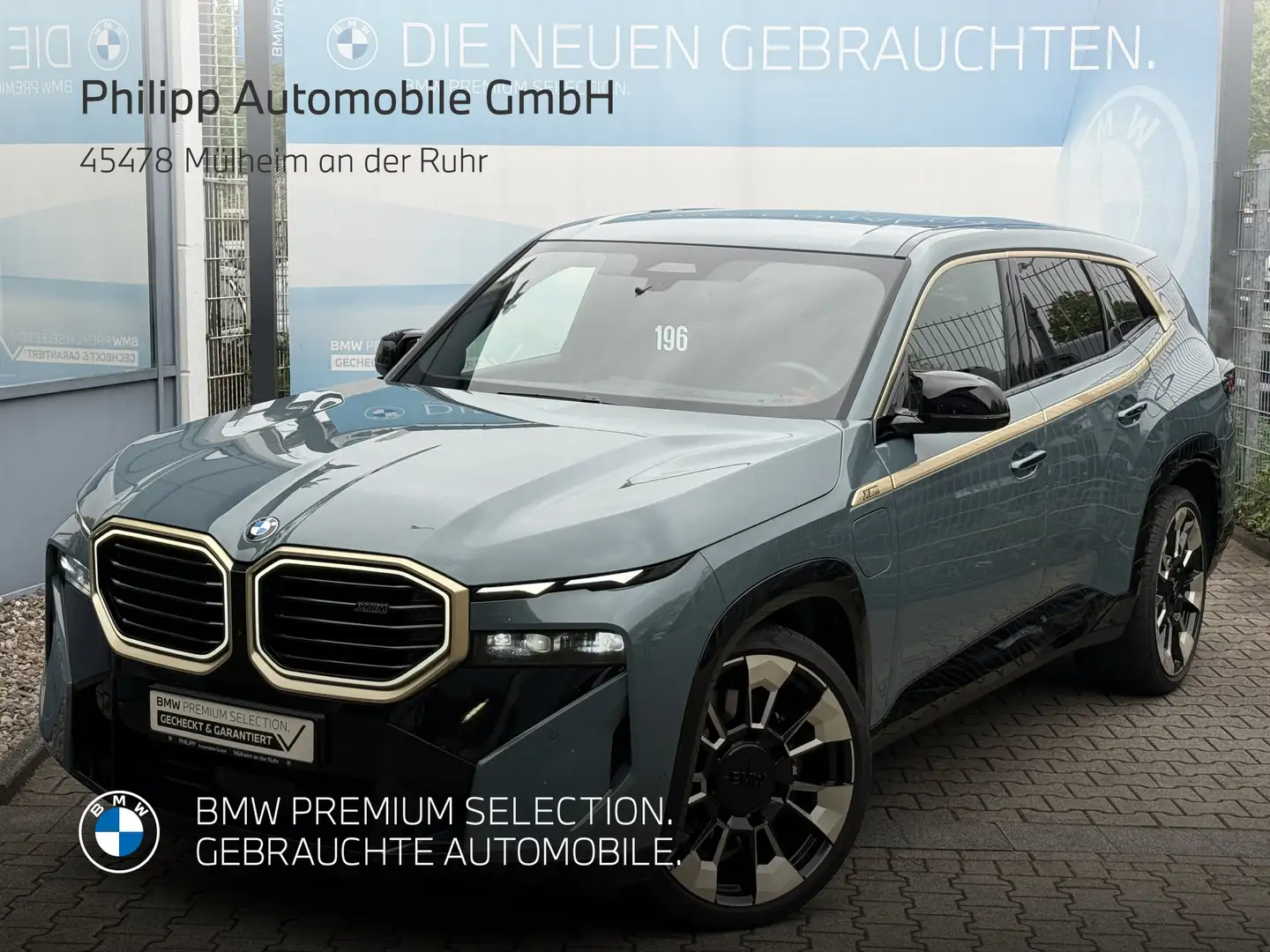 BMW XM AHK Massage DA-Prof h&k PA+ Sitzklima Softclose Zelená - 2