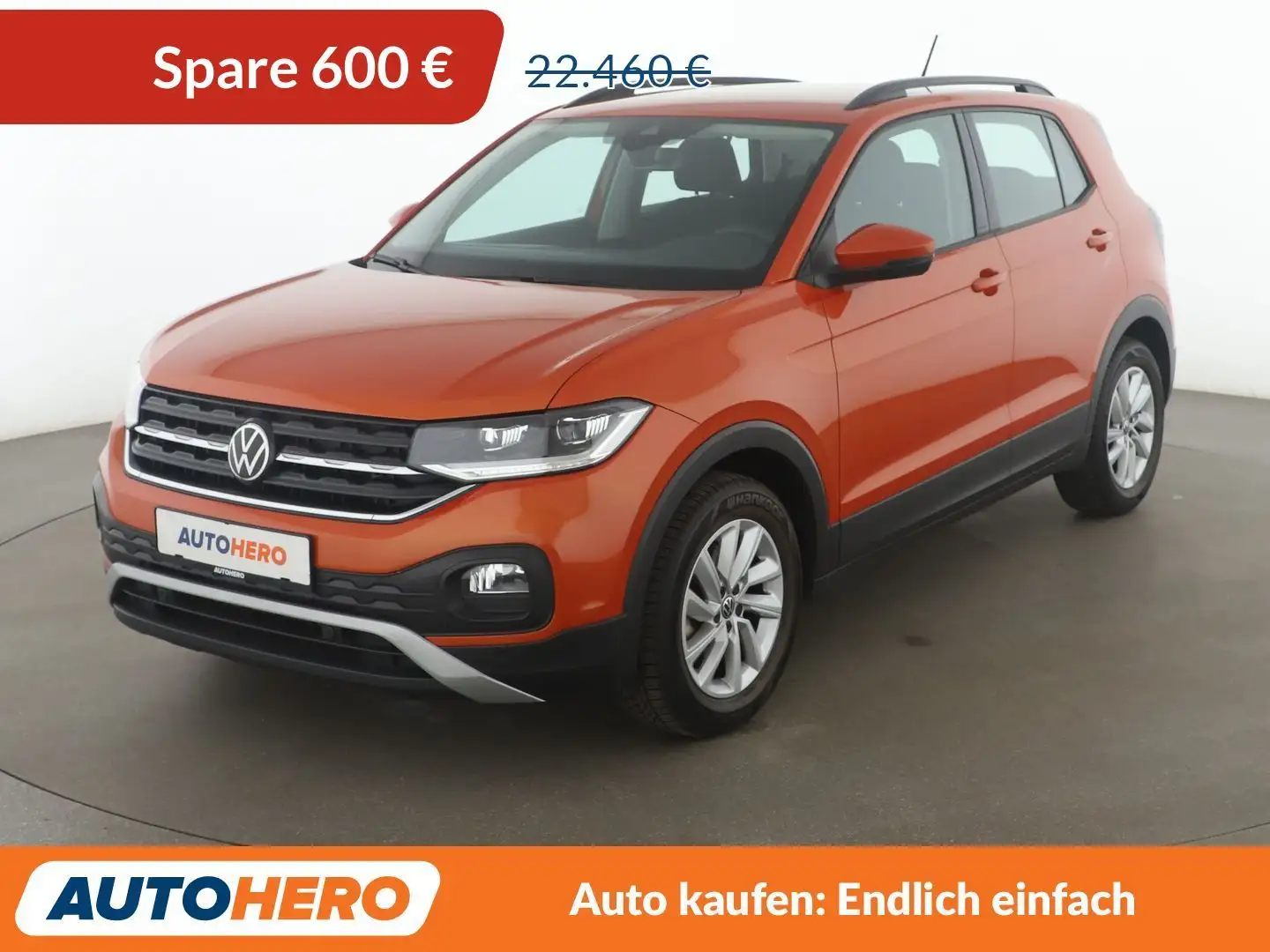 Volkswagen T-Cross 1.0 TSI Life Aut.*NAVI*LED*CAM*PDC*LIMITER*KLIMA* Orange - 1