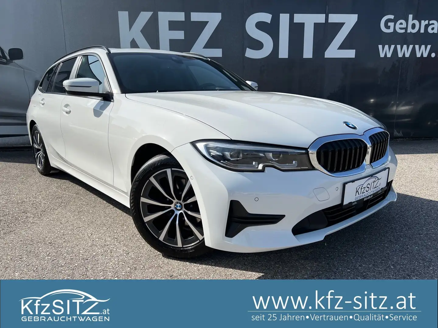 BMW 318 d 48 V Touring Aut. | PANO/ACC/H&K/HUD White - 1