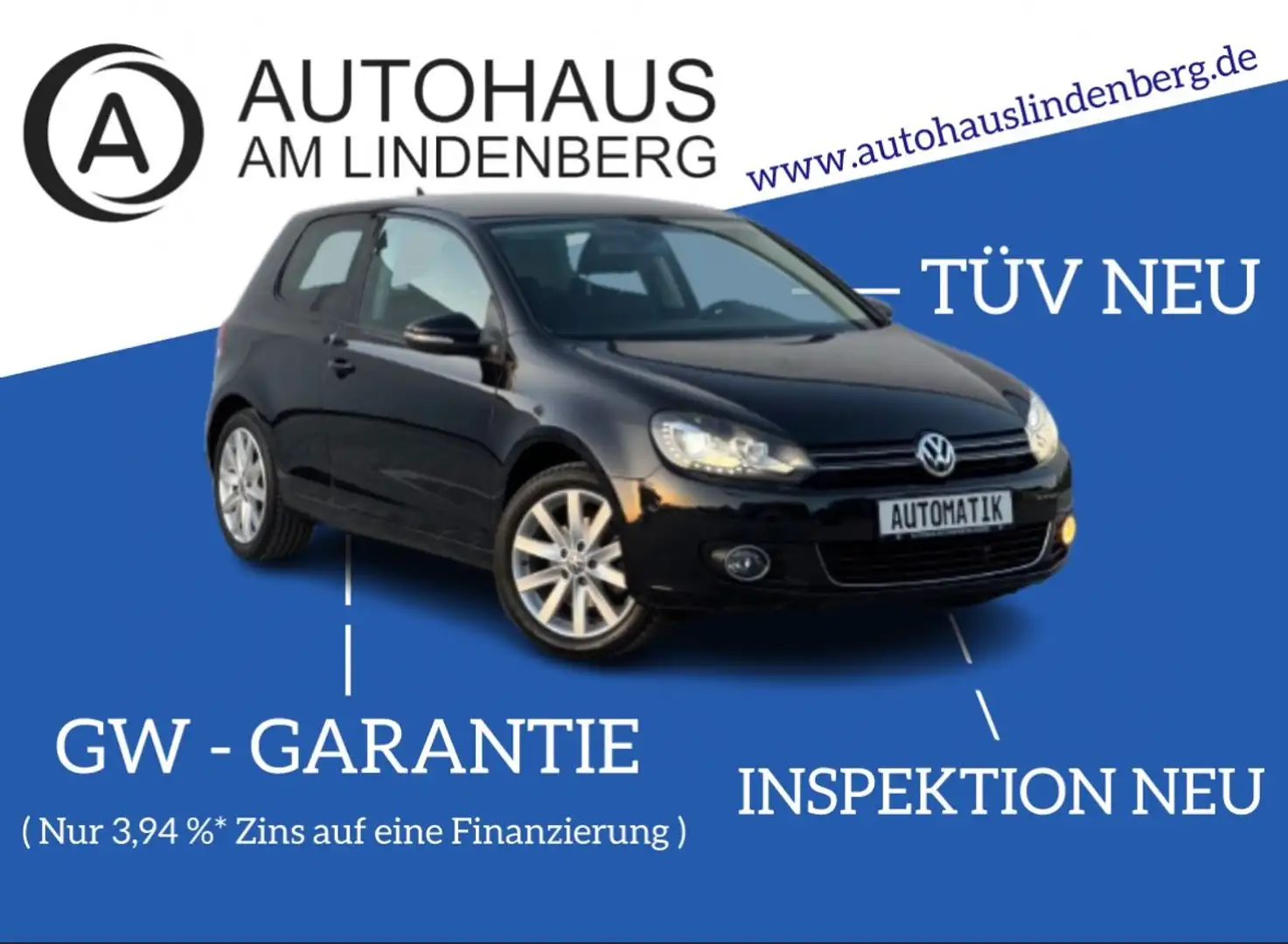 Volkswagen Golf VI Highline*AUTOMATIK*NAVI*SHZ*LED*PARKASS. Schwarz - 1