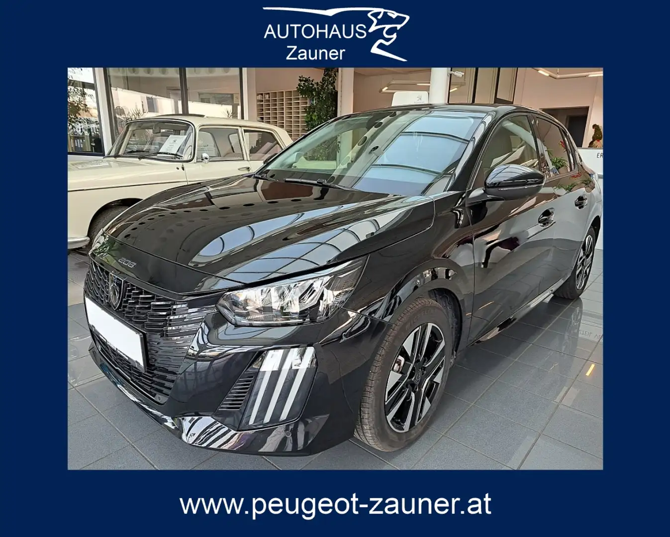Peugeot 208 Hybrid 100 e-DCS6 Allure Schwarz - 1