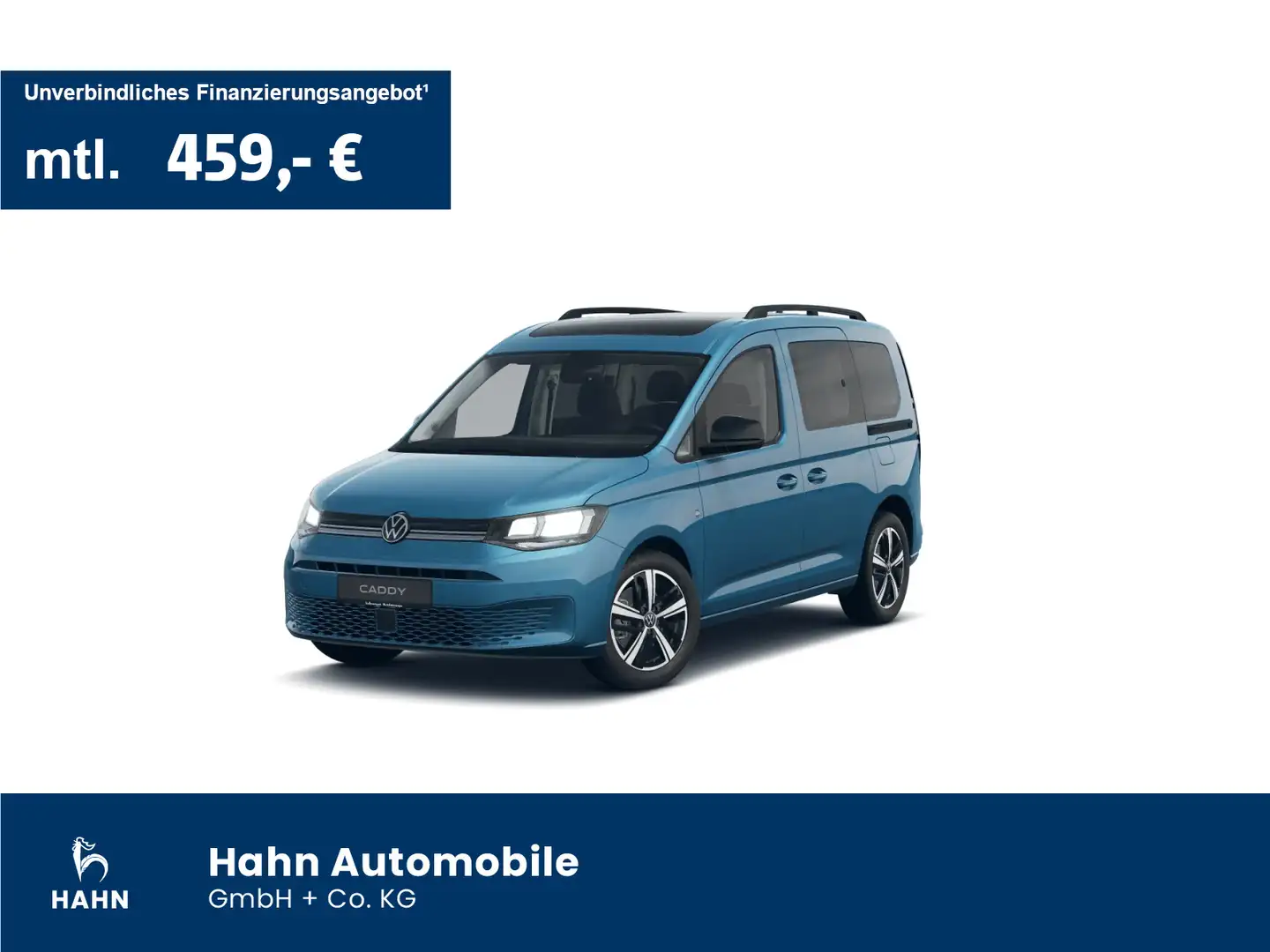 Volkswagen Caddy 1.5TSI Life Climatr Navi Pano Standhzg APP Blau - 1