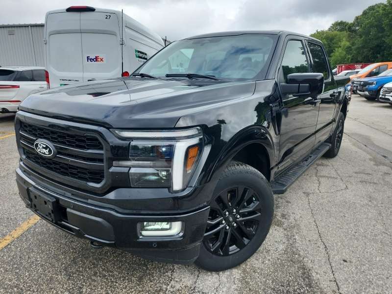 Black 2024 Ford F-150 Pickup Truck Four-Wheel Drive Automatic