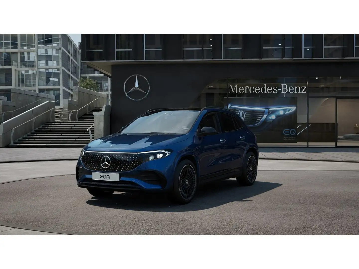 Mercedes-Benz EQA 350 EQA350 4M AMG Prem DISTRO Pano AHK Memo HUD Burm Blau - 2