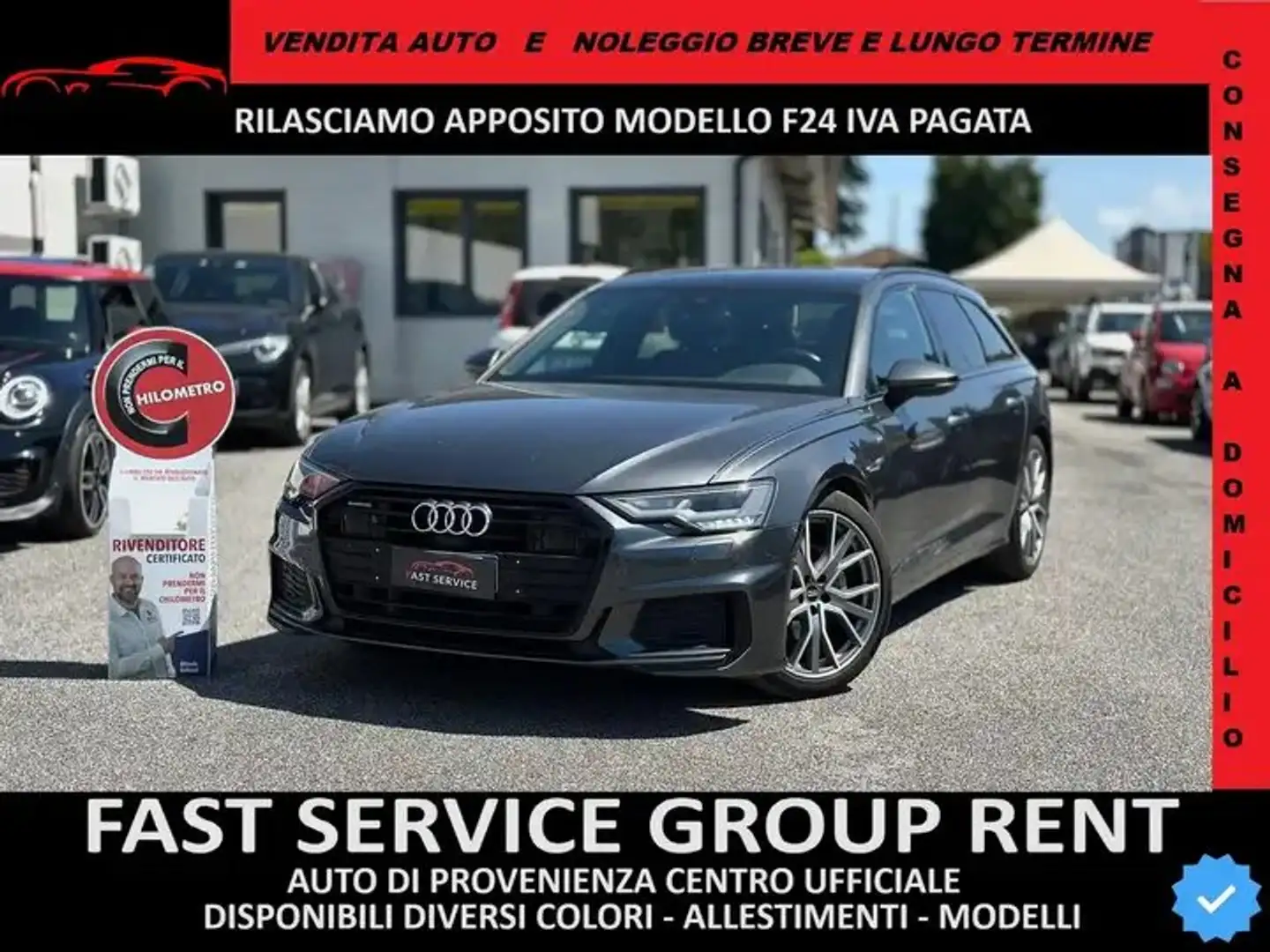 Audi A6 A6 A6 Avant 40 SLINE S LINE QUATTRO 360° B&O Grijs - 1