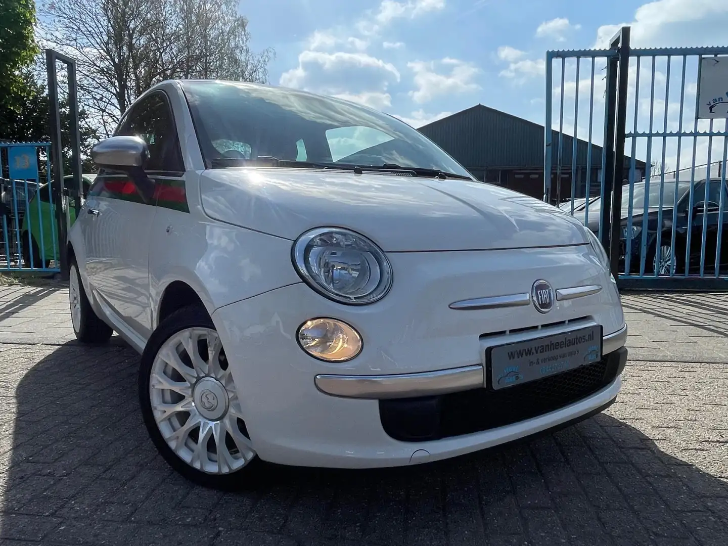Fiat 500 1.2 Gucci A-C Elek Pakket Lmv Leer Nw Apk Wit - 2