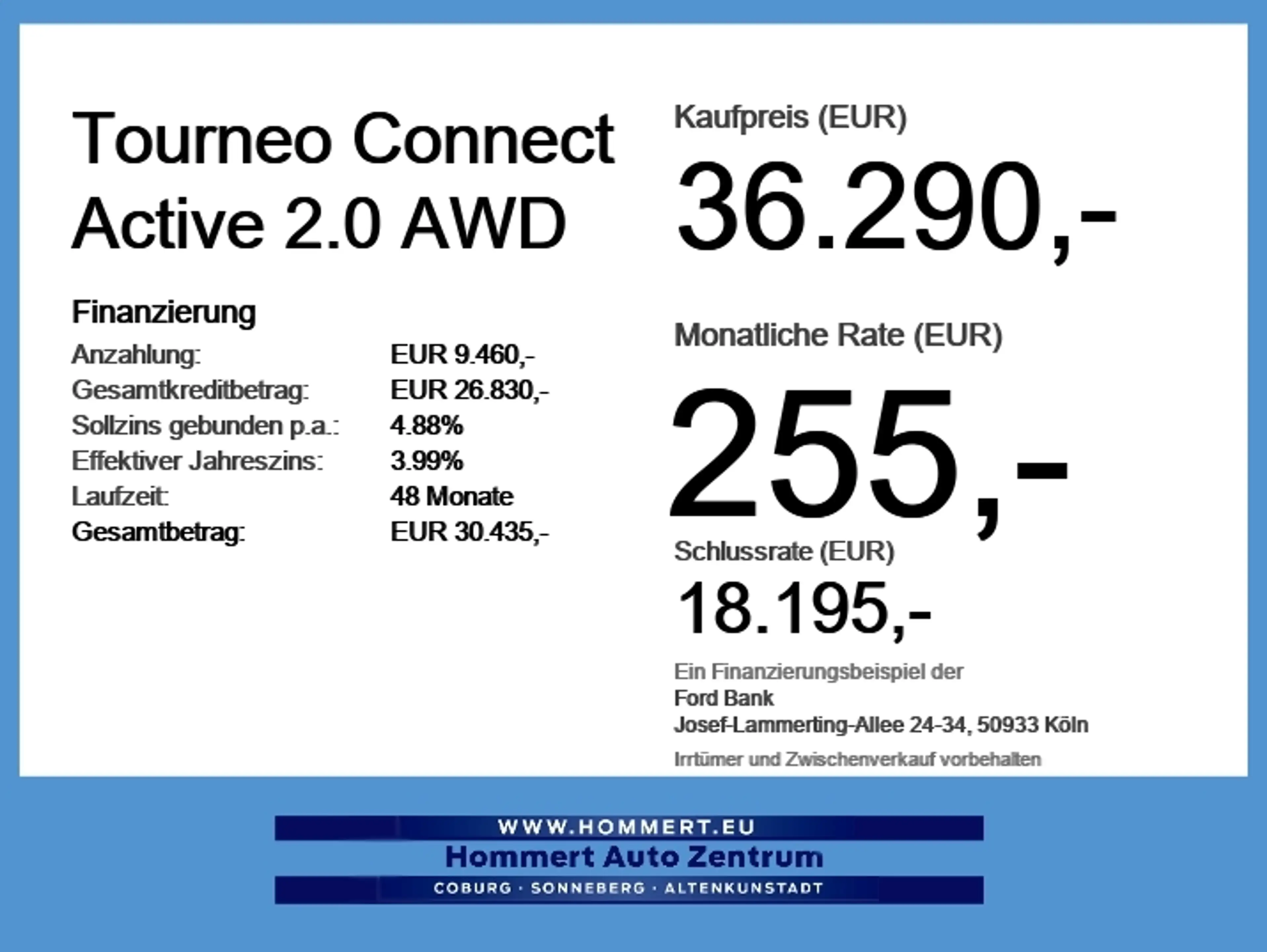 Ford Tourneo Connect Active 2.0 AWD IACC*PANO*AHK*BLIS — photo 6