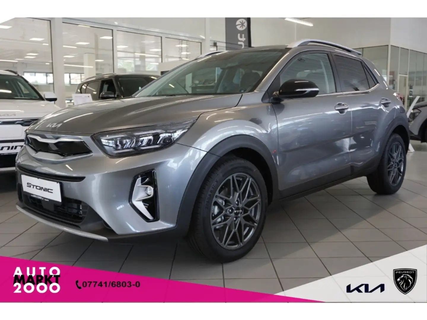 Kia Stonic 1.0 T-GDI 120 48V Nightline Ed. Navi LM SHZ Kamera Grau - 1