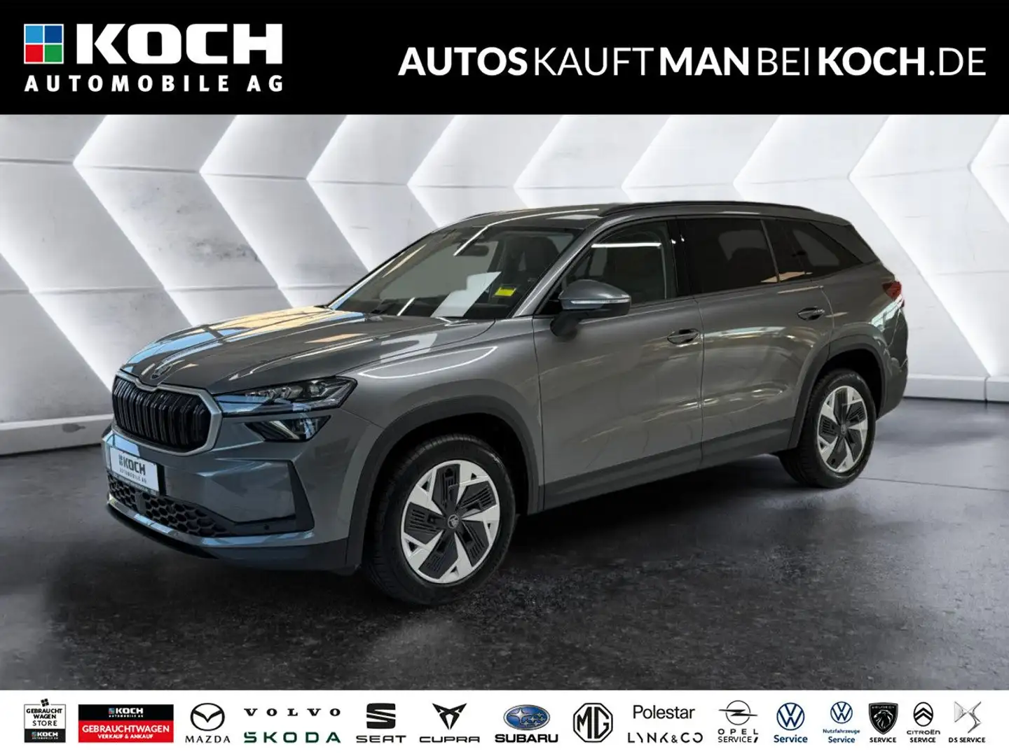 Skoda Kodiaq 2.0 TDI DSG 4x4 7S AHK MATRIX TOTW SH ACC Grau - 1