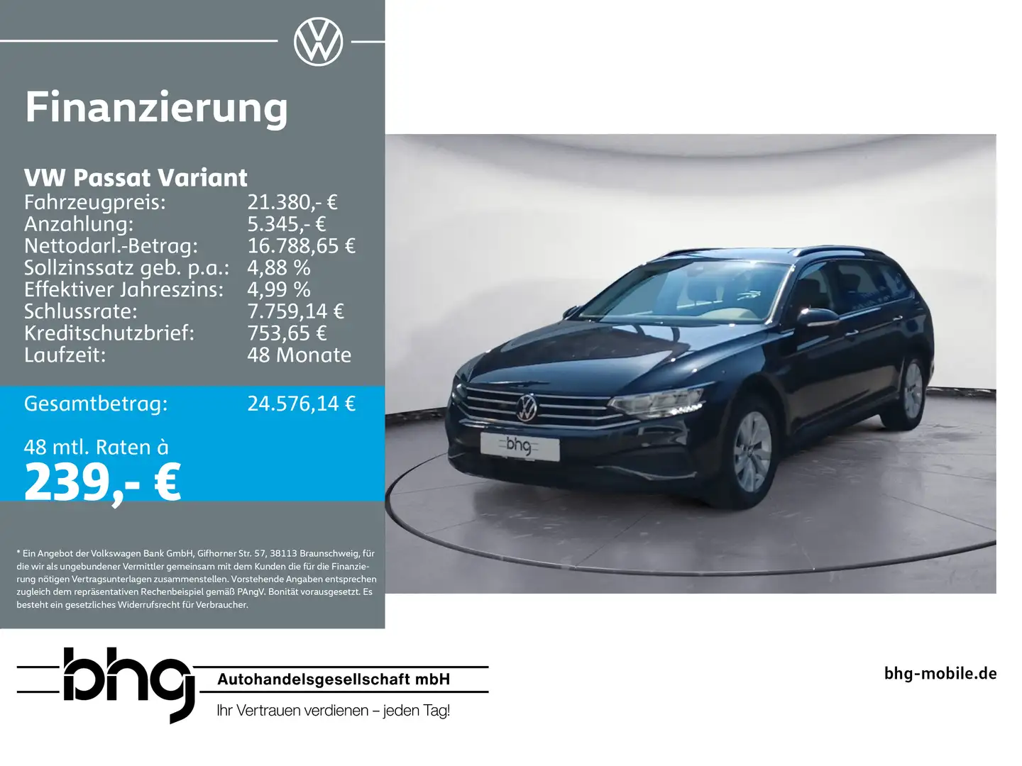 Volkswagen Passat Variant 1.5 TSI OPF *Kamera*Winter-Paket* Noir - 1
