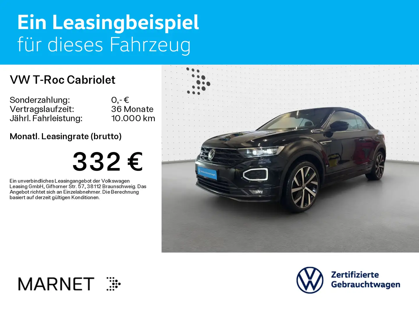 Volkswagen T-Roc 1.5 TSI DSG R-Line Black Style* Schwarz - 2