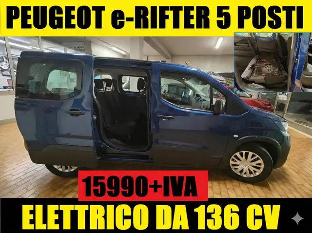Peugeot e-Rifter 5 POSTI ELETTRICO A PIANALE UNICO