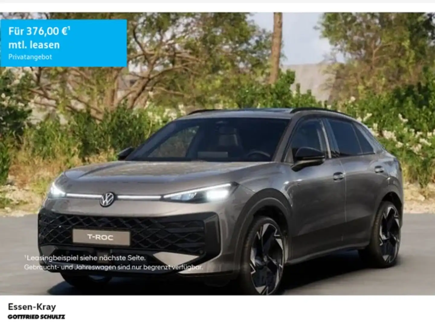 Volkswagen T-Roc R-Line 1.5 eTSI OPF DSG Pano AHK D-Cockpit Pro Grijs - 1