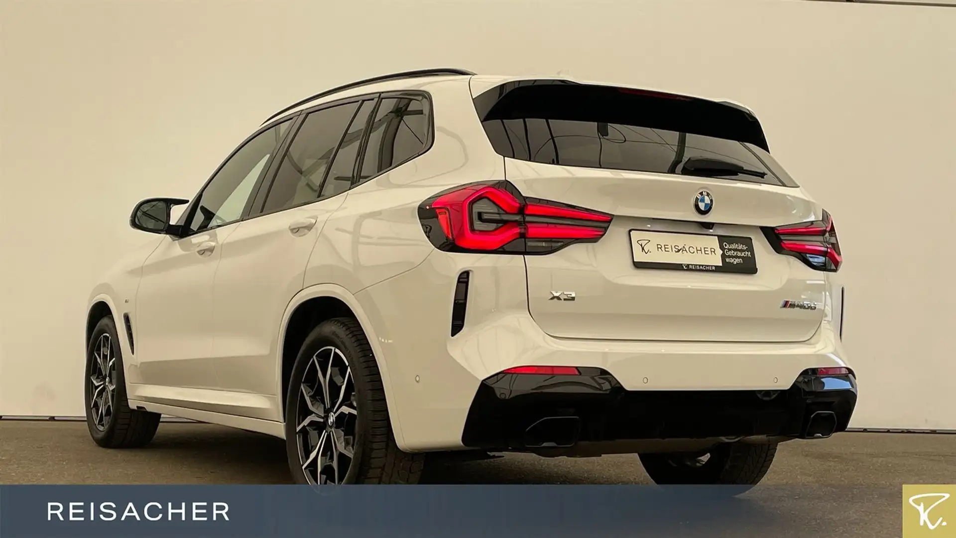 BMW X3 M d A Pano,AHK,el.Sitz+Mem,DAProf,Leder,Auto Weiß - 2