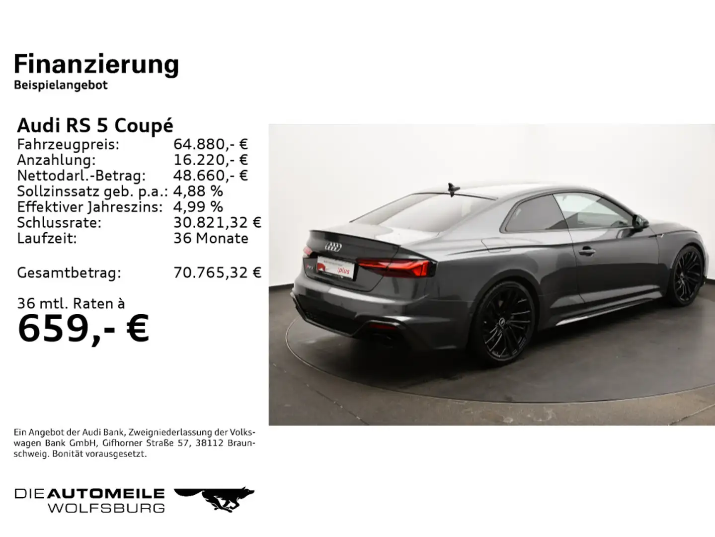 Audi RS5 RS 5 Coupe 2.9 TFSI quattro tiptronic Matrix/B&O Gri - 2