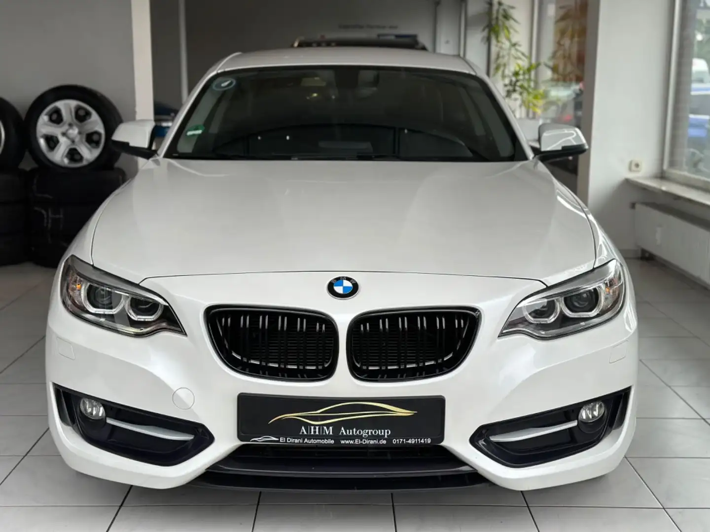 BMW 218 d Coupe Aut Sport Line BiXen/Navi/Sitzhzg/PDC Blanco - 2