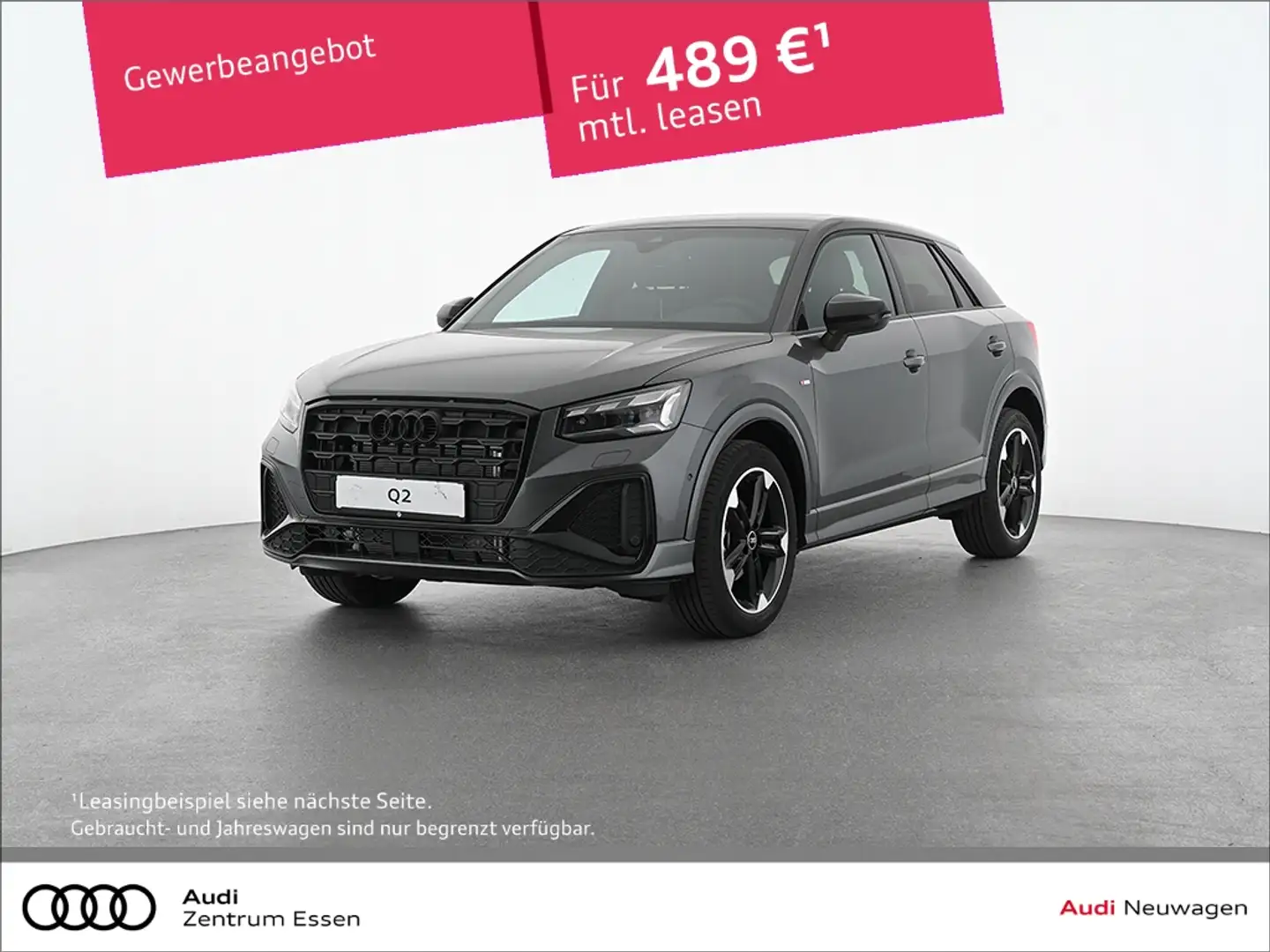 Audi Q2 35 TFSI S LINE MATRIX LED NAVI KLIMA AHK SHZ Grau - 1