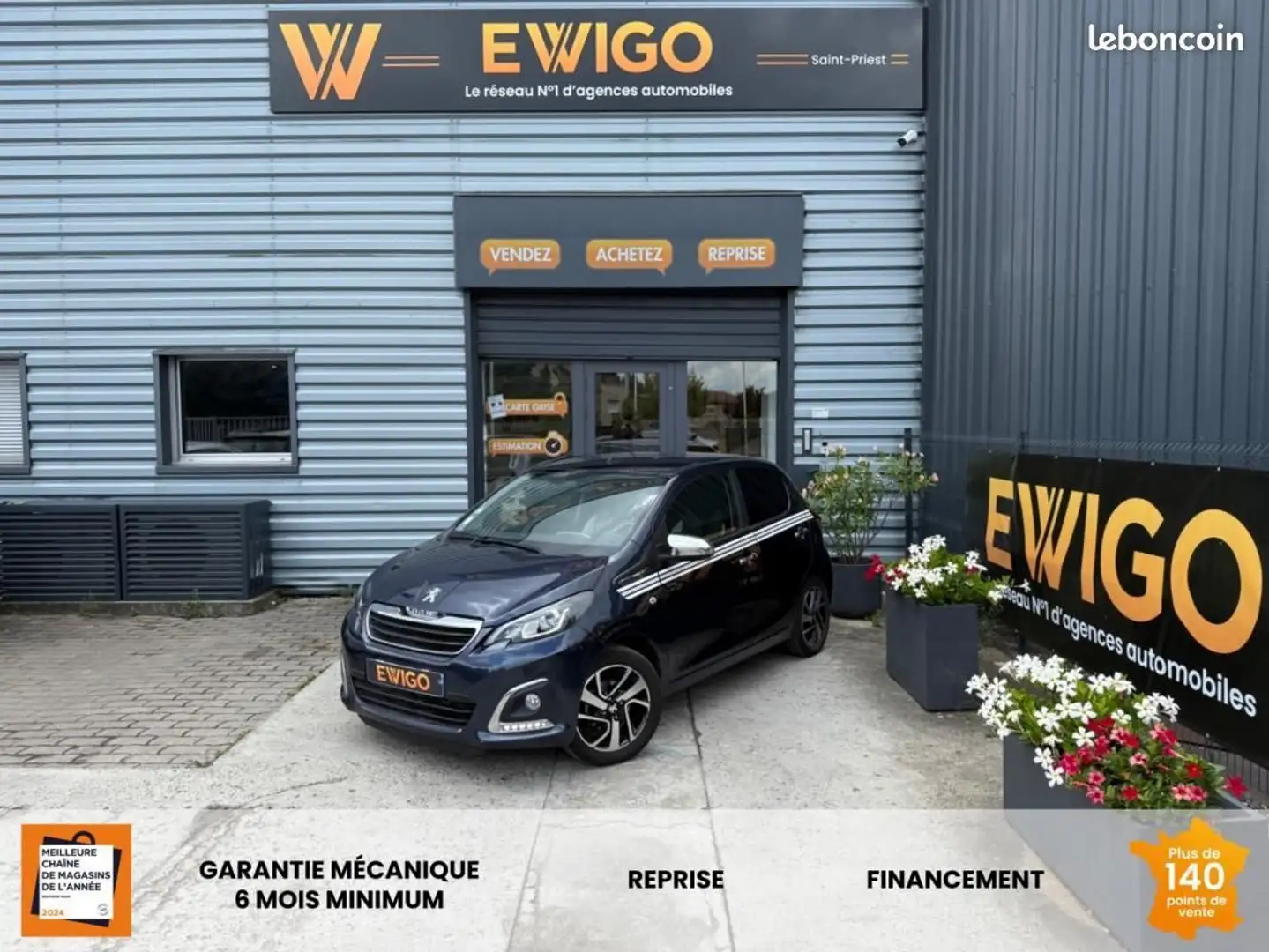 Peugeot 108 1.2 VTI 80ch TOP Camera Recul Bleu - 1