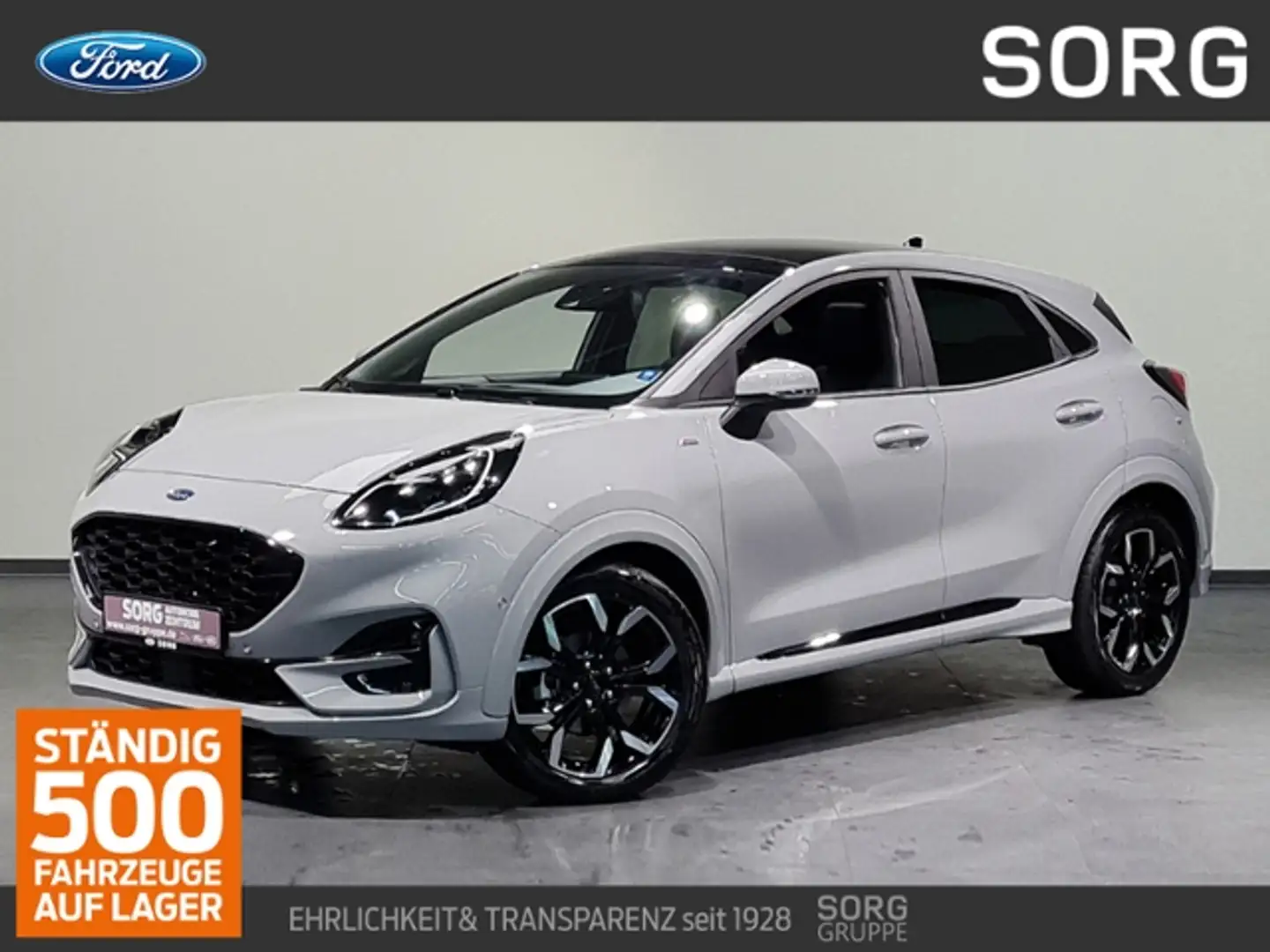 Ford Puma 1.0 MHEV ST-Line X*AUTO*AHK*PANO-SD*-38%* Grau - 1