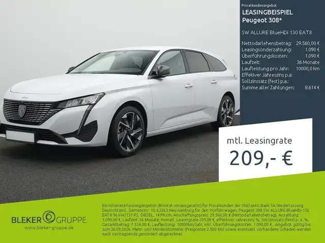 2025 Peugeot 308 in White for sale