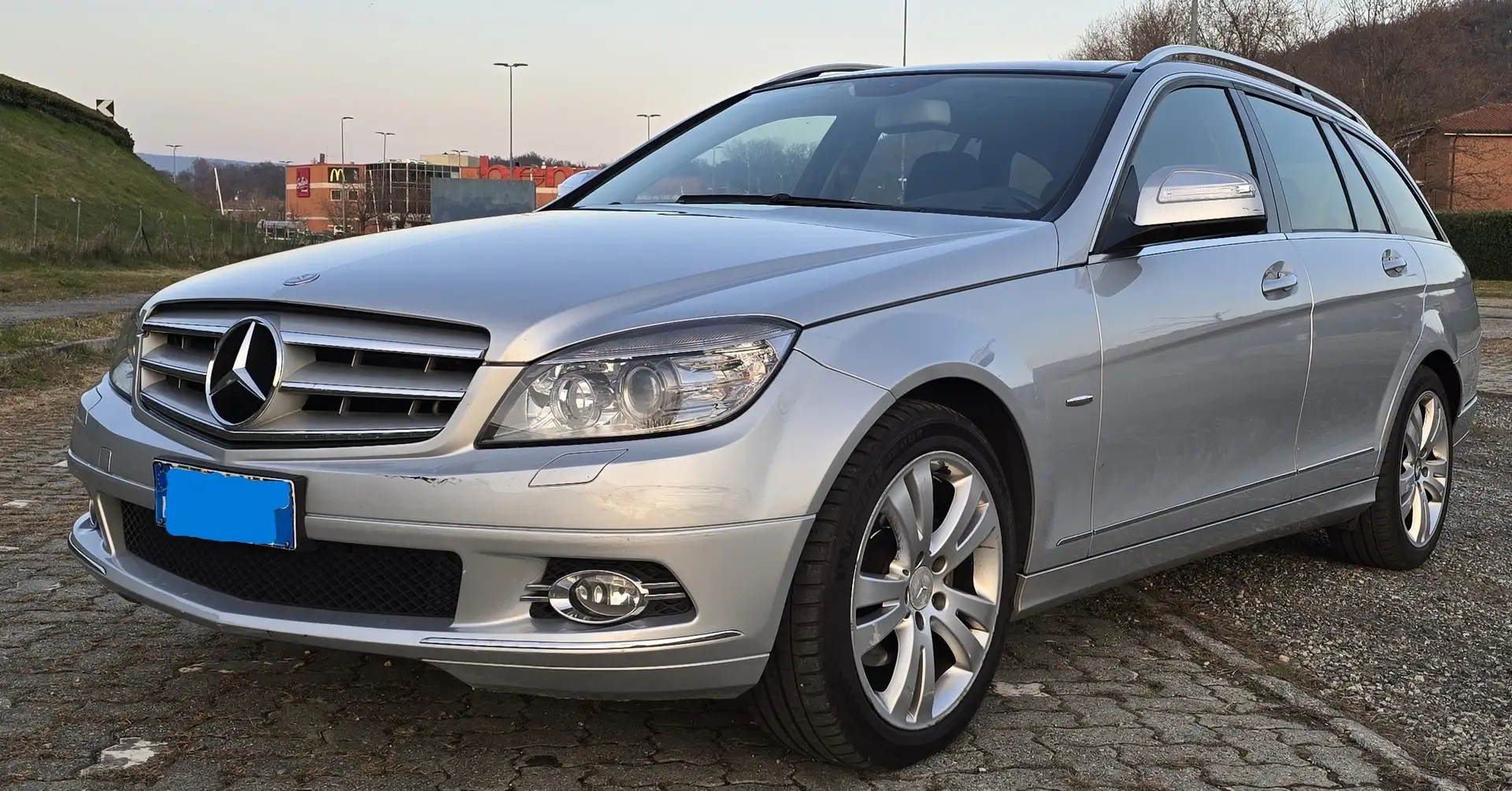 Mercedes-Benz C 220 AUT. CDi STATION WAGON Avantgarde TETTO PANORAMICO Argento - 2