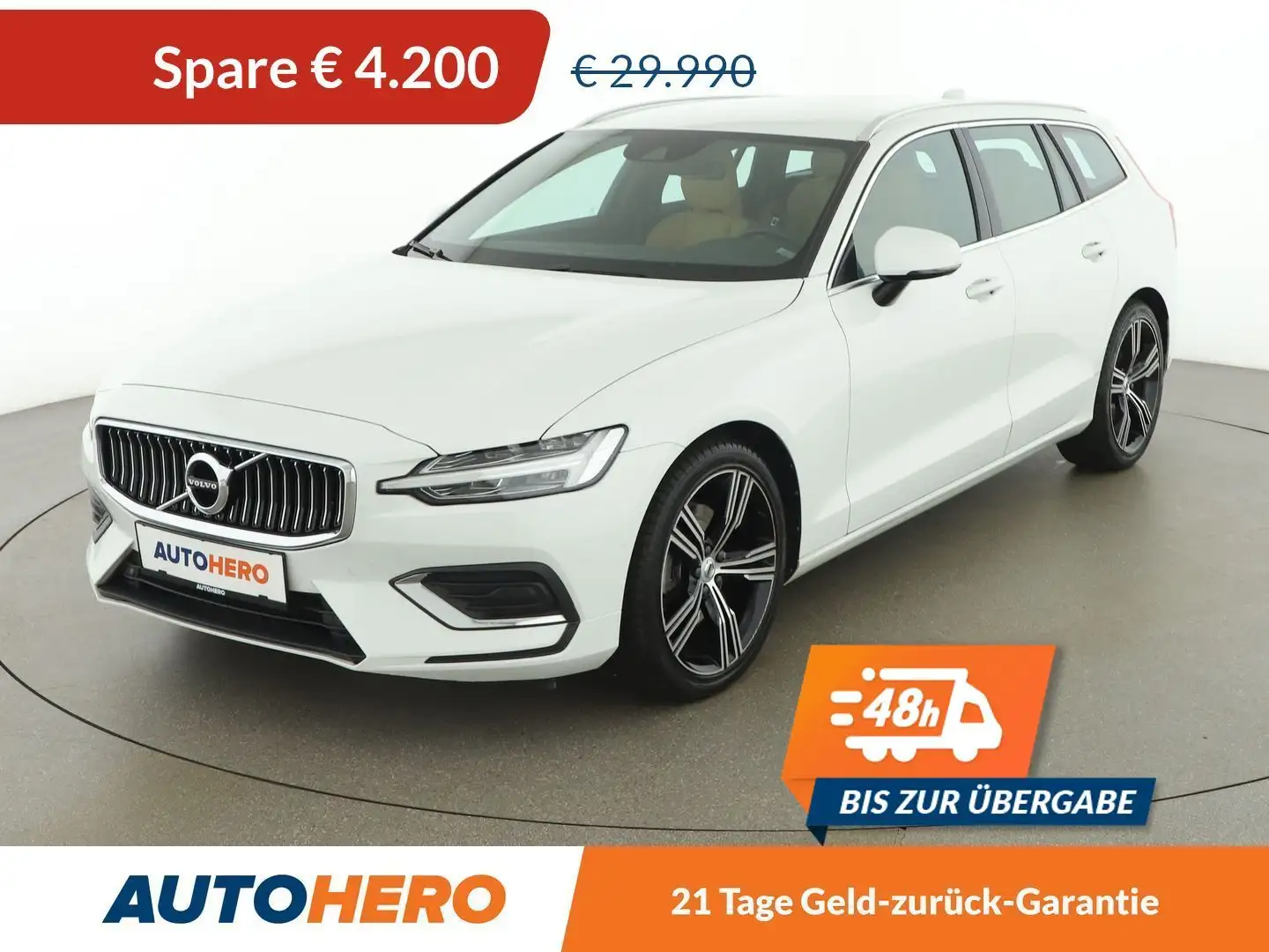 Volvo V60 2.0 D4 Inscription Aut. *LED*ACC*SPUR*TOT*CAM* Weiß - 1