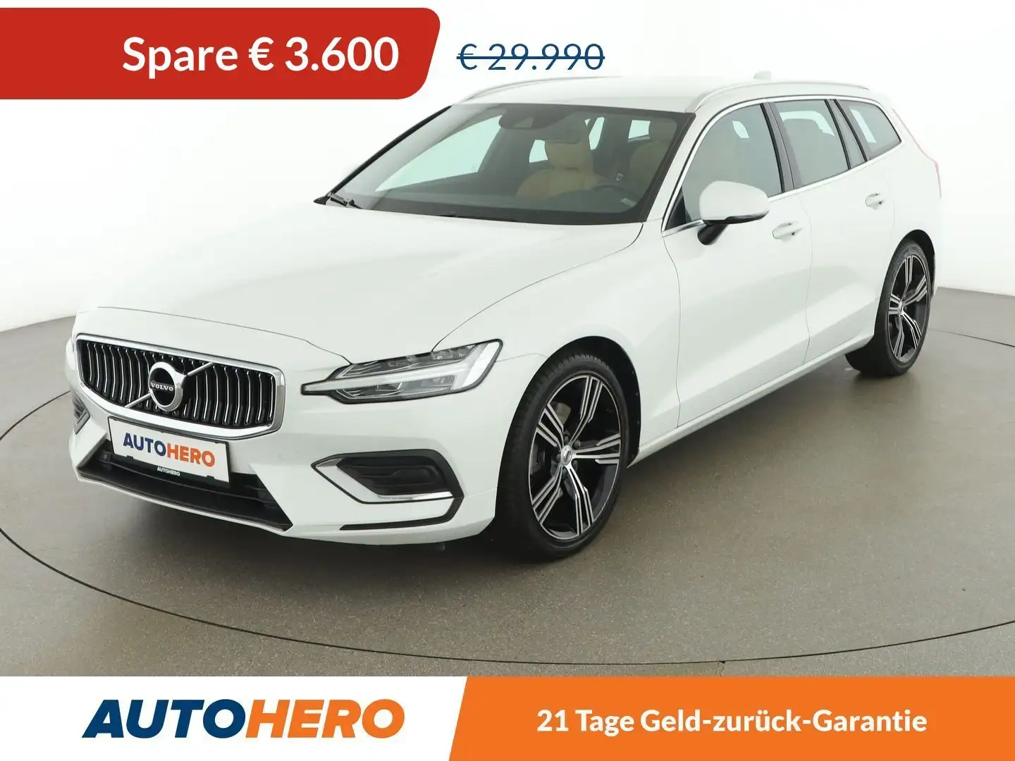 Volvo V60 2.0 D4 Inscription Aut. *LED*ACC*SPUR*TOT*CAM* Blanc - 1
