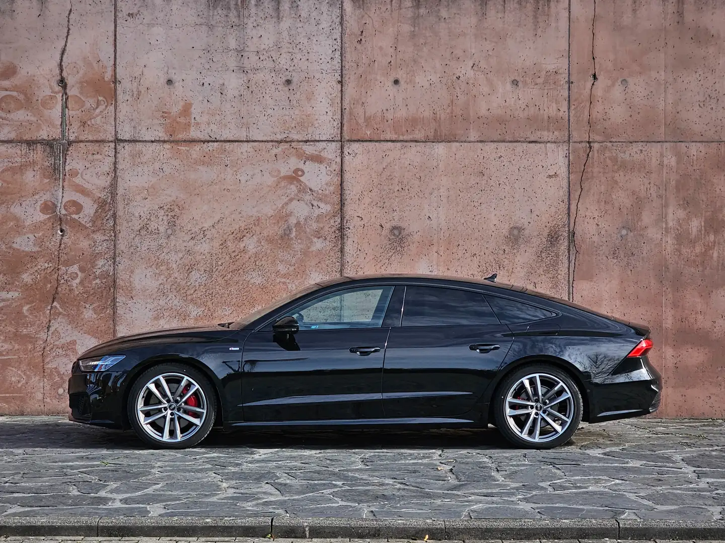 Audi A7 55 TFSIe quattro S-line**34500km**nieuwstaat!!!! Zwart - 2