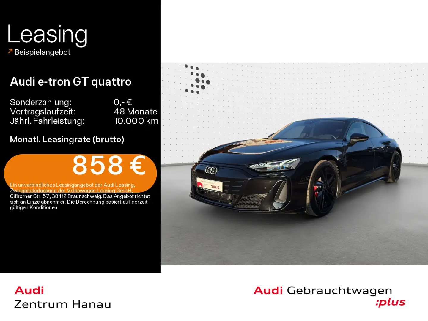 Audi e-tron GT e-tron GT S quattro*HUD*NAVI-PLUS*LASER*PANO*B&O Schwarz - 1