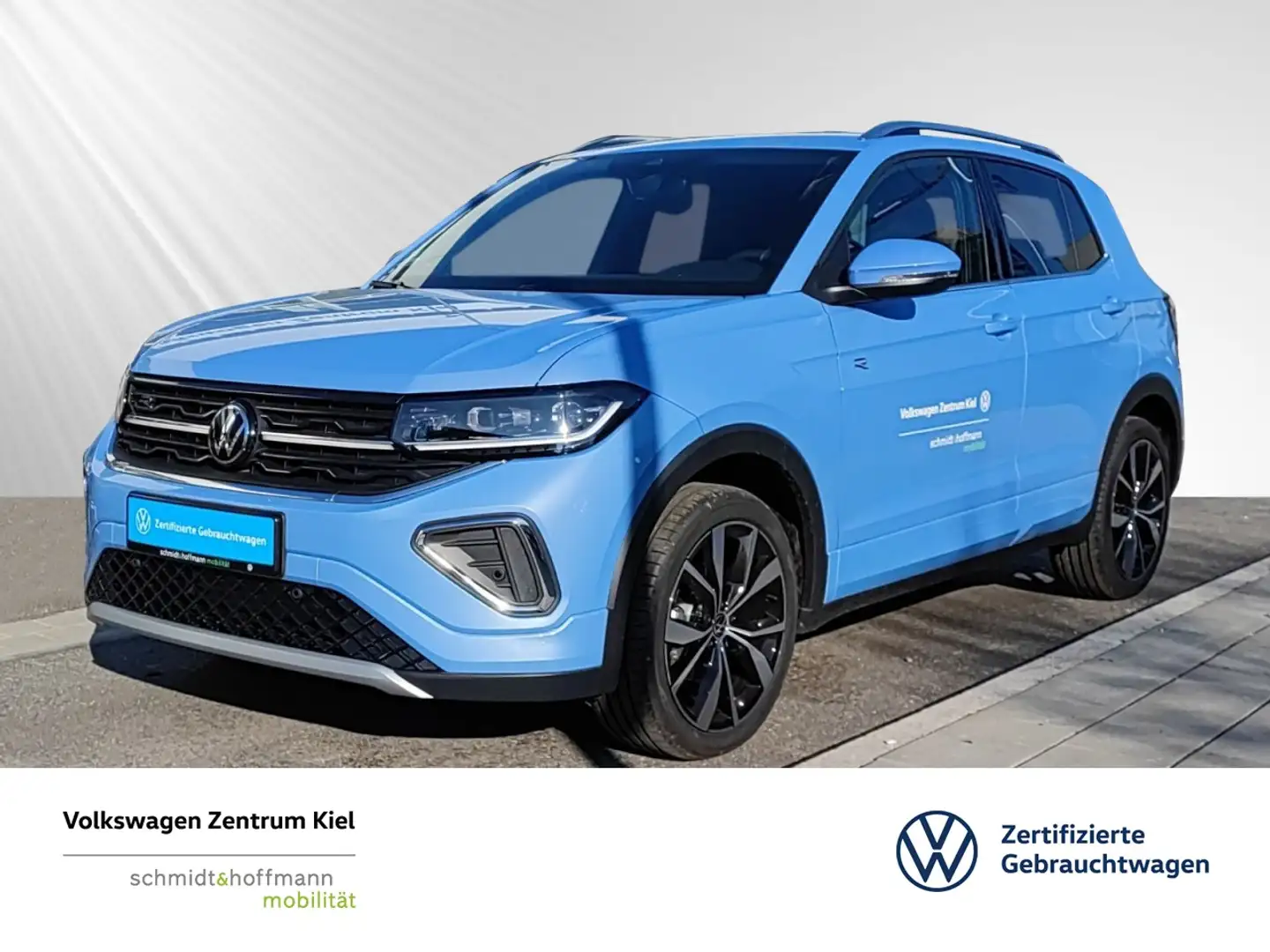 Volkswagen T-Cross R-Line 1.5 TSI NAVI+AHK+SITZHZ+PDC+RFK Klima Navi Blau - 1