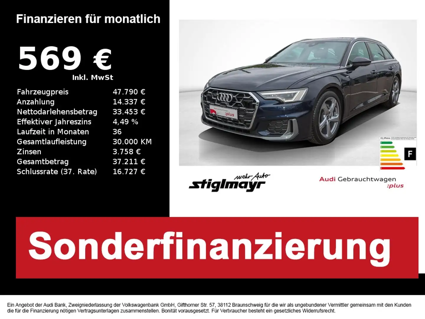 Audi A6 S-line 40 TDI quattro ACC+KAMERA+MATRIX+PANO Blau - 1