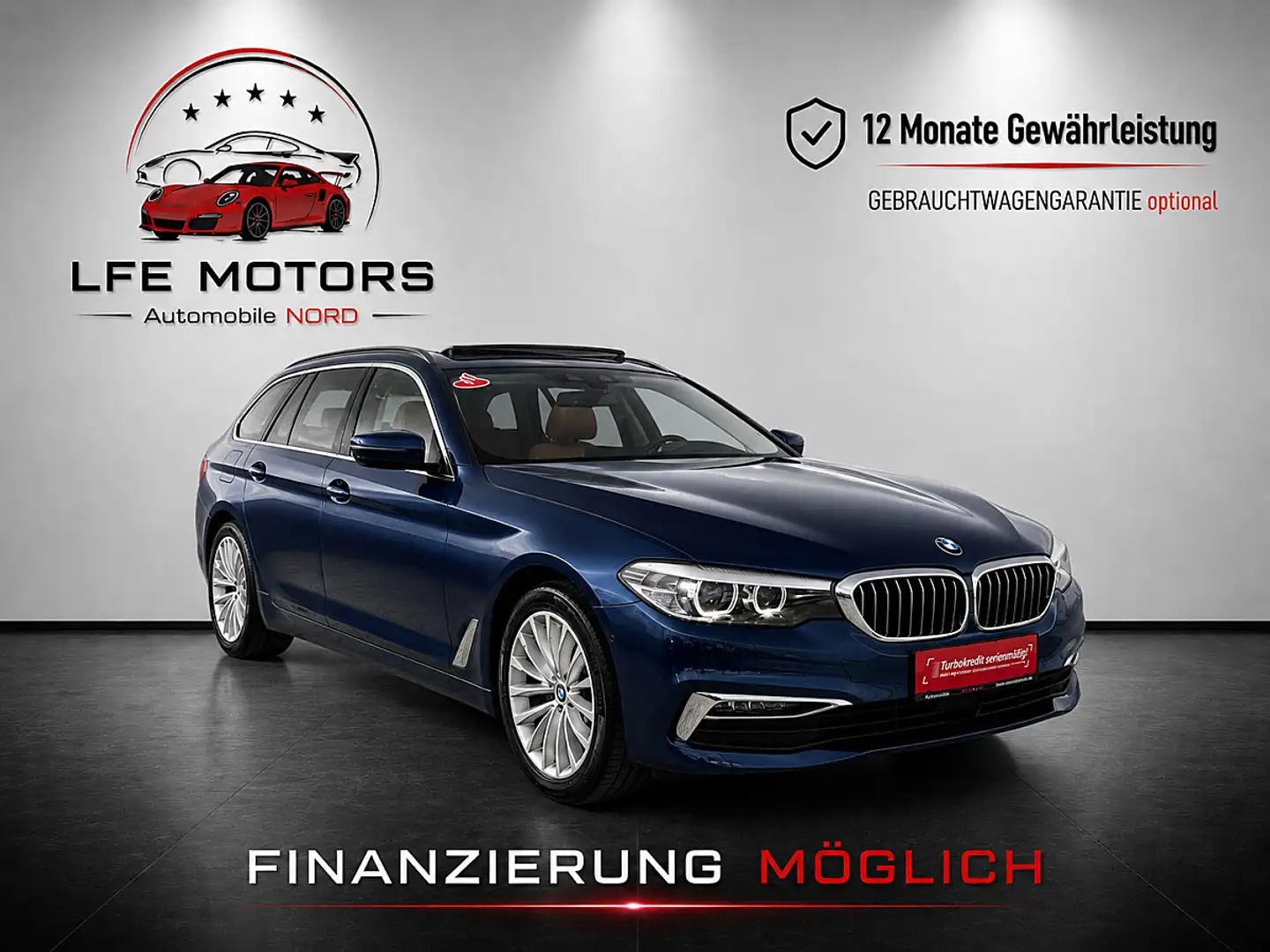 BMW 520 d Touring Aut. Luxury Line - PANO - LEDER - MEG... Blau - 1