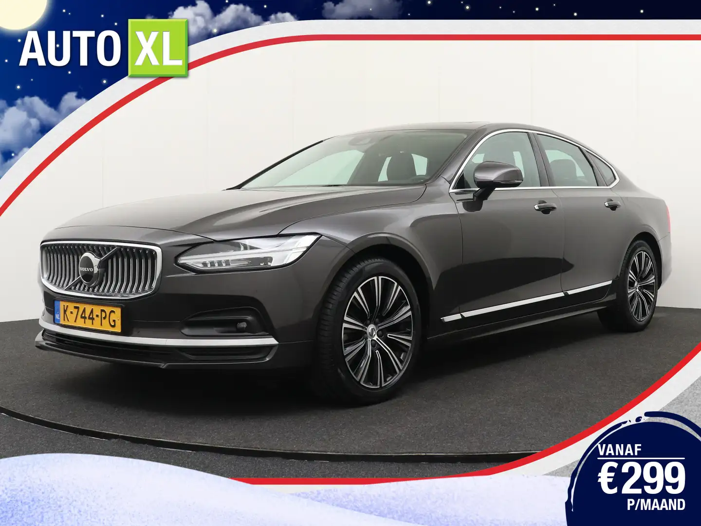 Volvo S90 2.0 198PK B4 Inscription Elektr. Trekhaak Pano-dak Gri - 1
