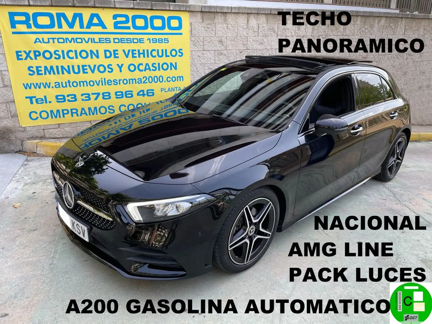 Mercedes-Benz A 200 A200 AMG LINE TECHO PACK LUCES NACIONAL Negro - 1