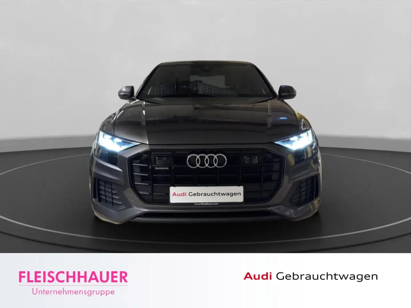 Audi Q8 50 TDI quattro HD-MATRIX+ACC+RFK+NAVI+AHK+LEDER+B& Grau - 2
