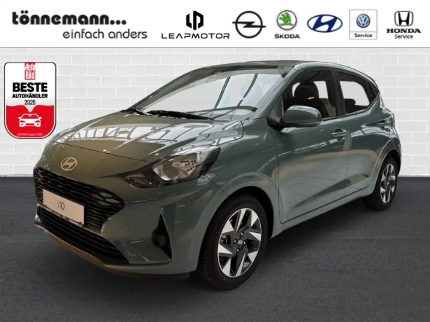 Hyundai i10 FACELIFT TREND+NAVI+RÜCKFAHRKAMERA+SITZ-/LENKRADHE Verde - 1