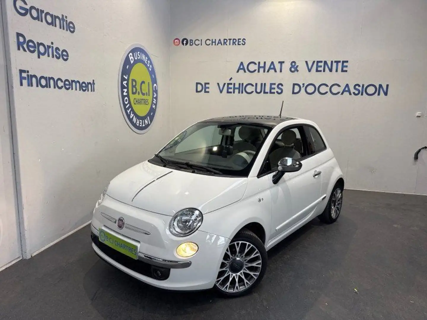 Fiat 500 1.2 8V 69CH CLUB Blanc - 1