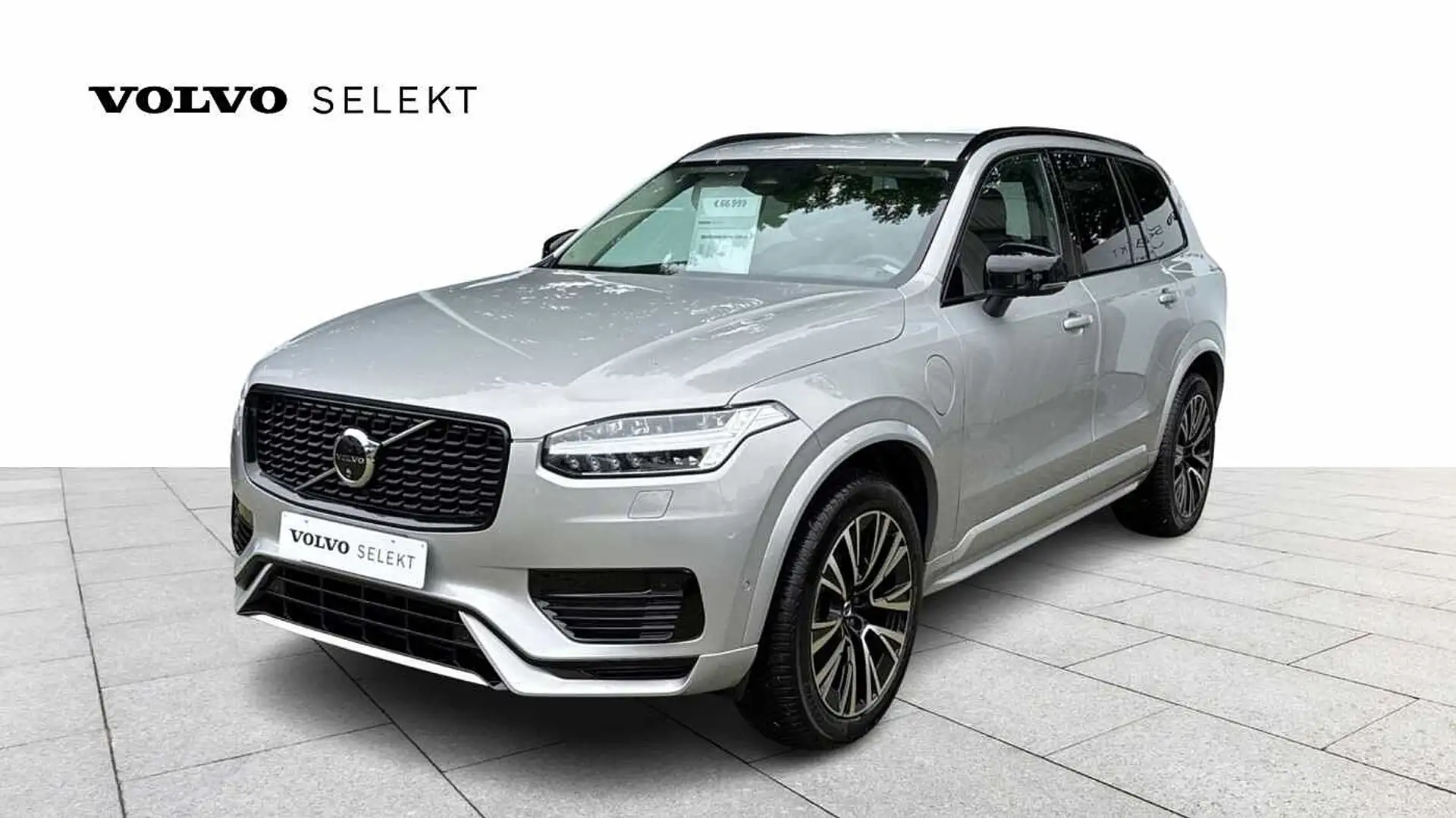 Volvo XC90 Recharge Plus Dark, T8 AWD Plug in hybride Argent - 1