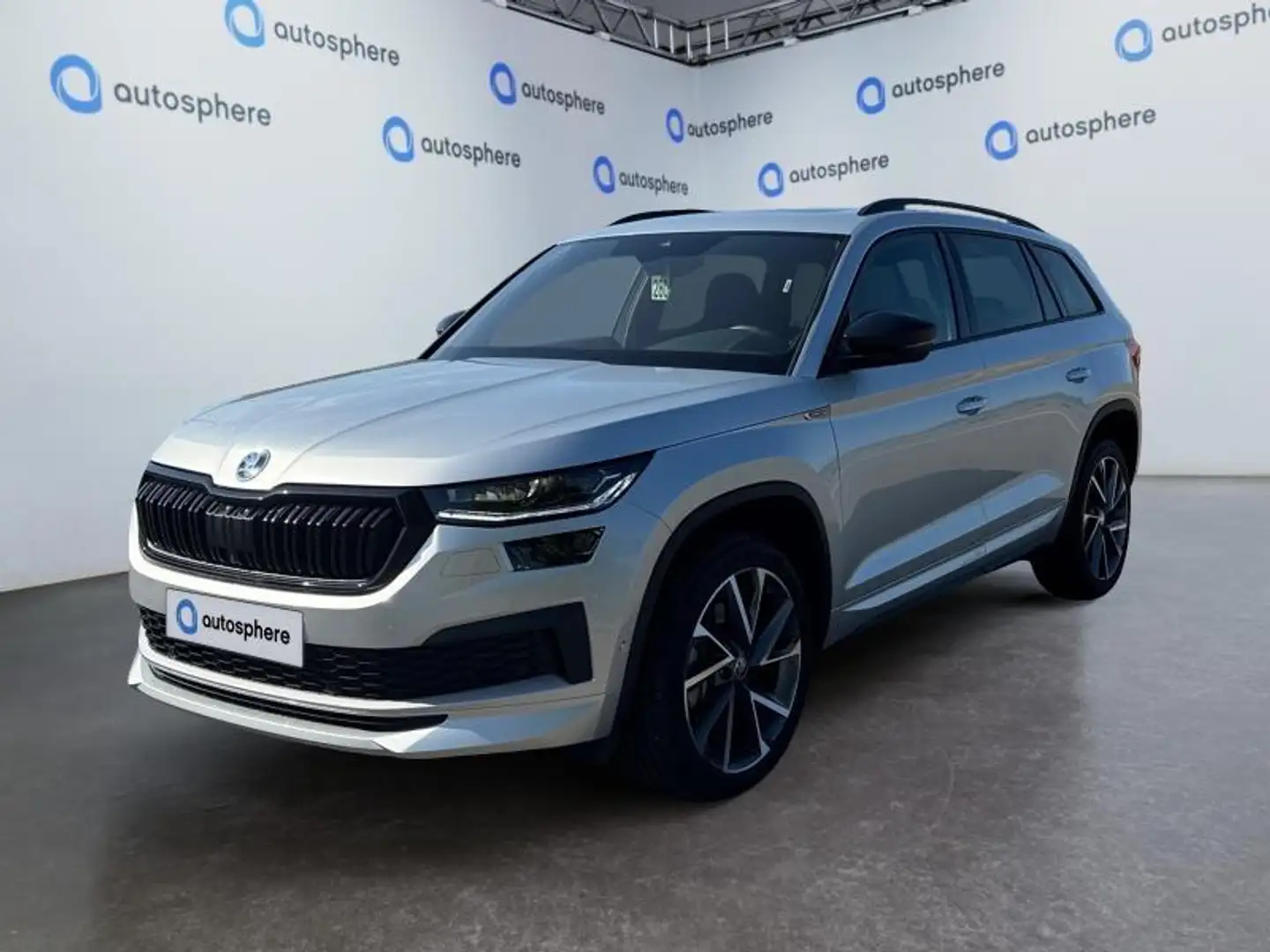 Skoda Kodiaq Sportline*7places*GPS*Carplay*Toit pano*Attelage Argent - 1