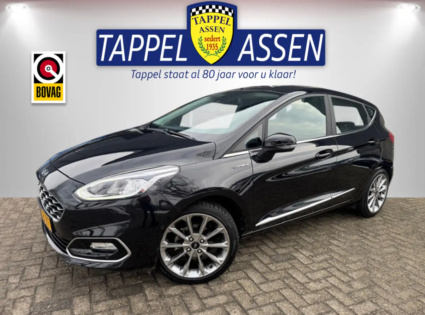 Ford Fiesta 1.0 Vignale 125 PK Super compleet/ NAP! Zwart - 1