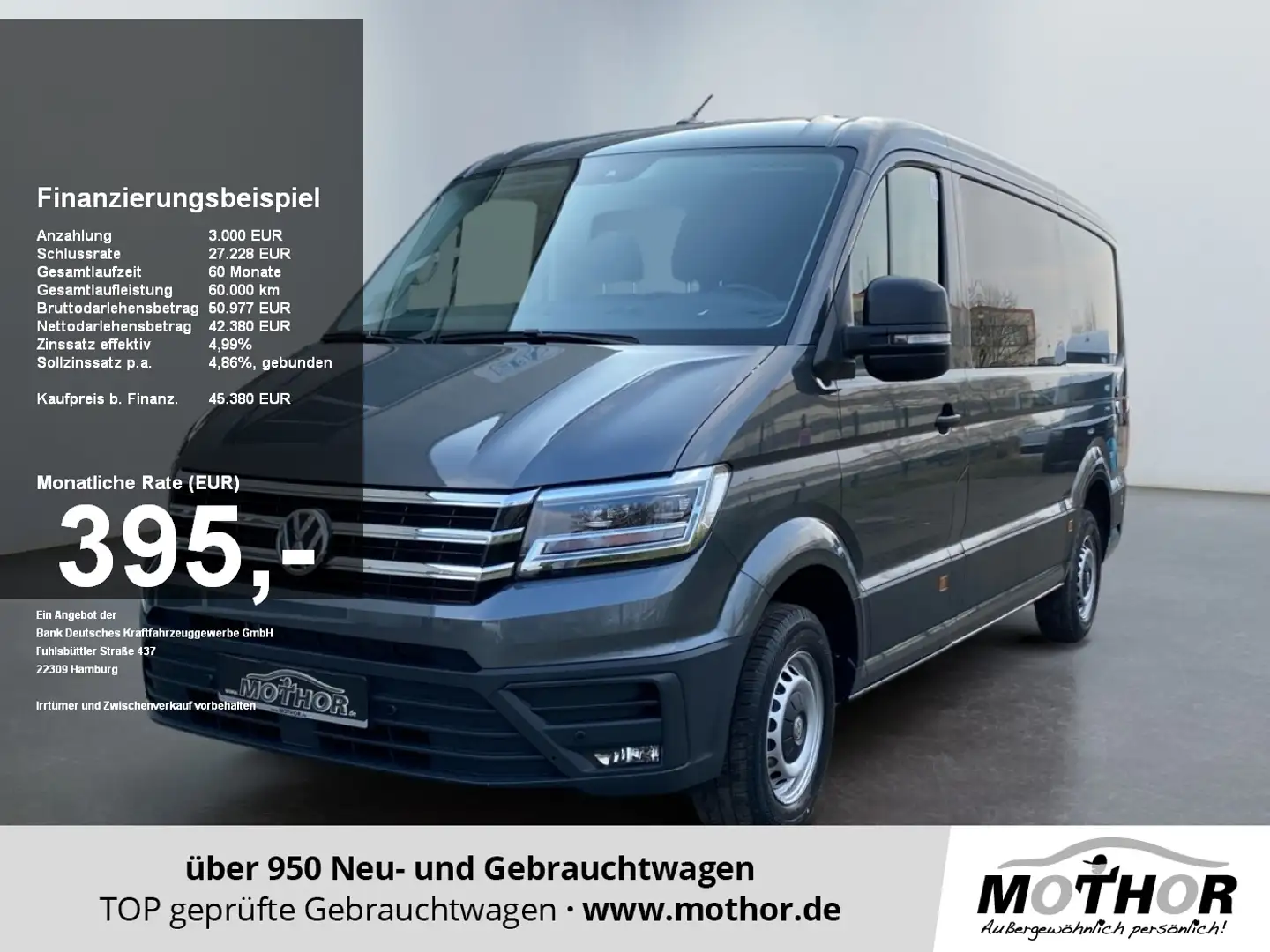 Volkswagen Crafter 35 Kasten Mixto Plus TDI 6-sitzer AHK Grau - 1