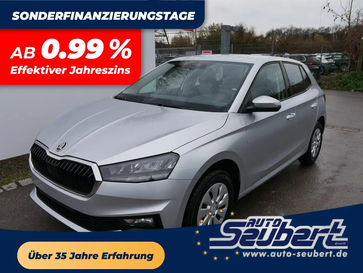 Skoda Fabia Selection 1.0 TSI DSG*NAVI-ÜBER-SMARTLINK*LED*PDC- Argent - 1