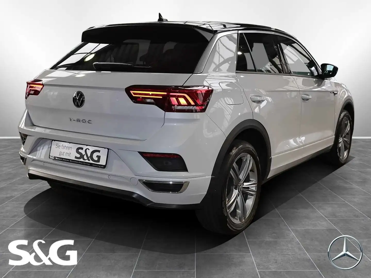 Volkswagen T-Roc 1.5 TSI R-LINE DISTRONIC+TOTWINKEL+LED+18" Weiß - 2
