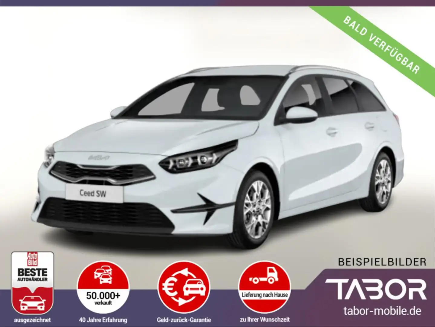 Kia Ceed SW / cee'd SW 1.5 TGDI 140 AT Nav SHZ Kam LED PrivG Weiß - 1