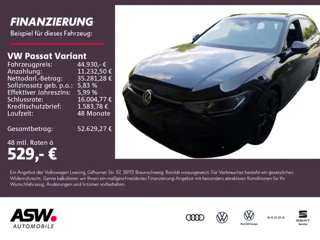 Volkswagen Passat Variant R Line 2.0TDI AHK STDHZ LEDER HUD