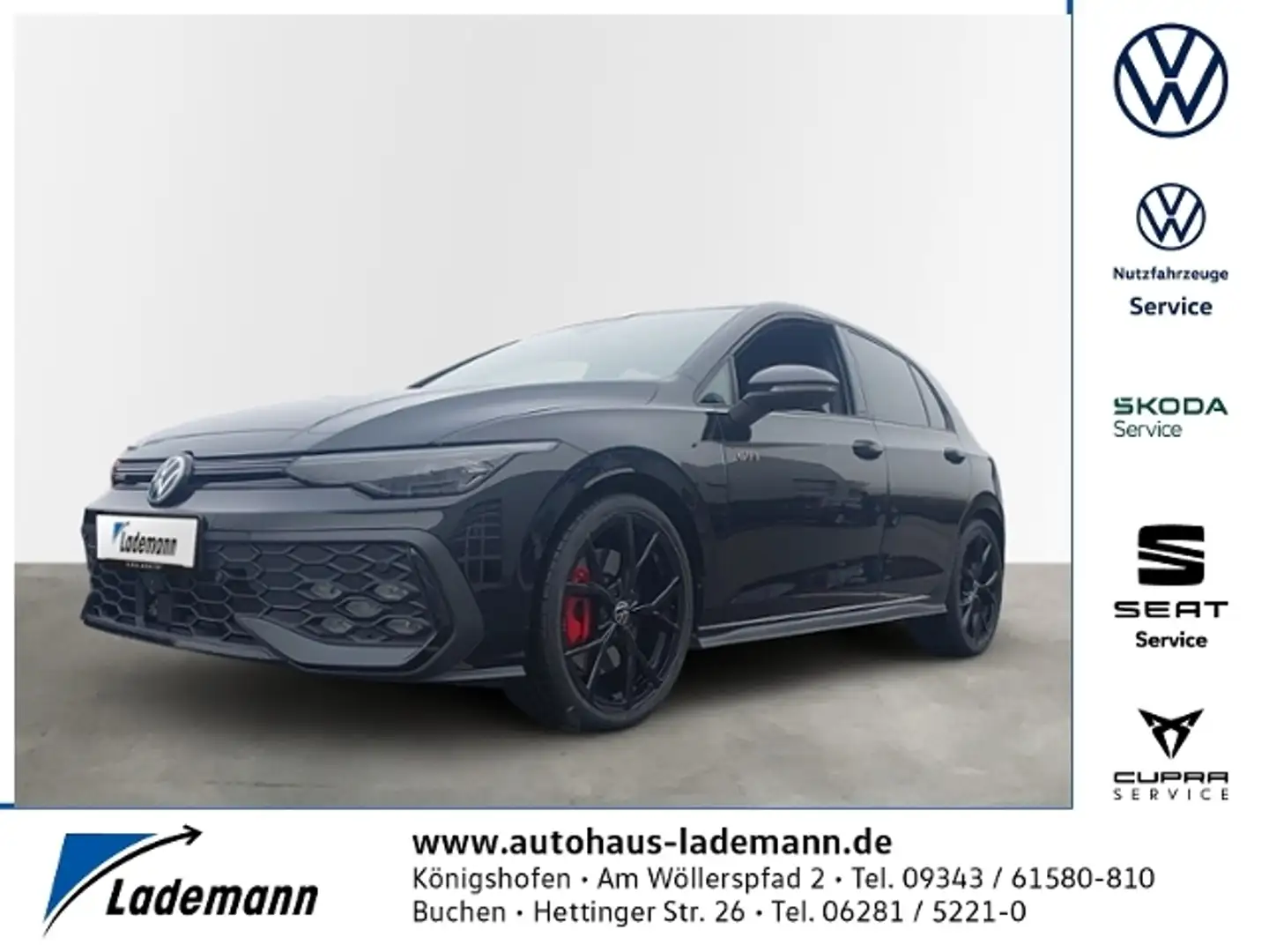 Volkswagen Golf GTI 2.0 TSI DSG FACELIFT PANO+RFKAM+HEAD-UP Zwart - 1