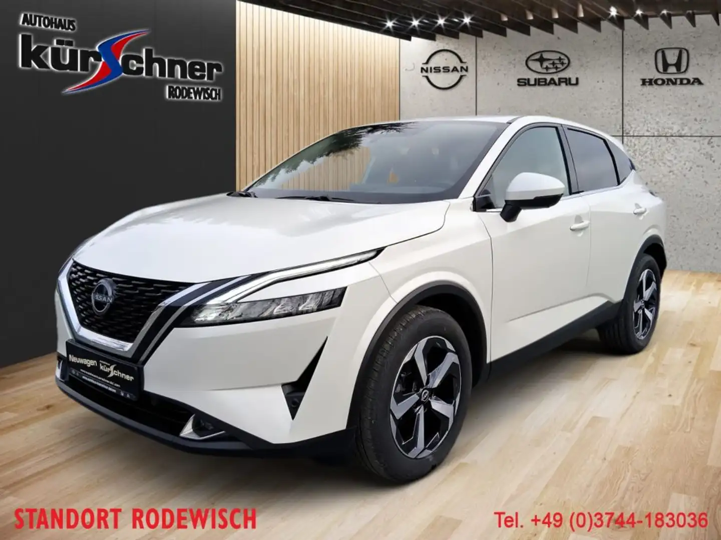 Nissan Qashqai 1.3 DIG-T MHEV N-Connecta sofort! Wit - 1