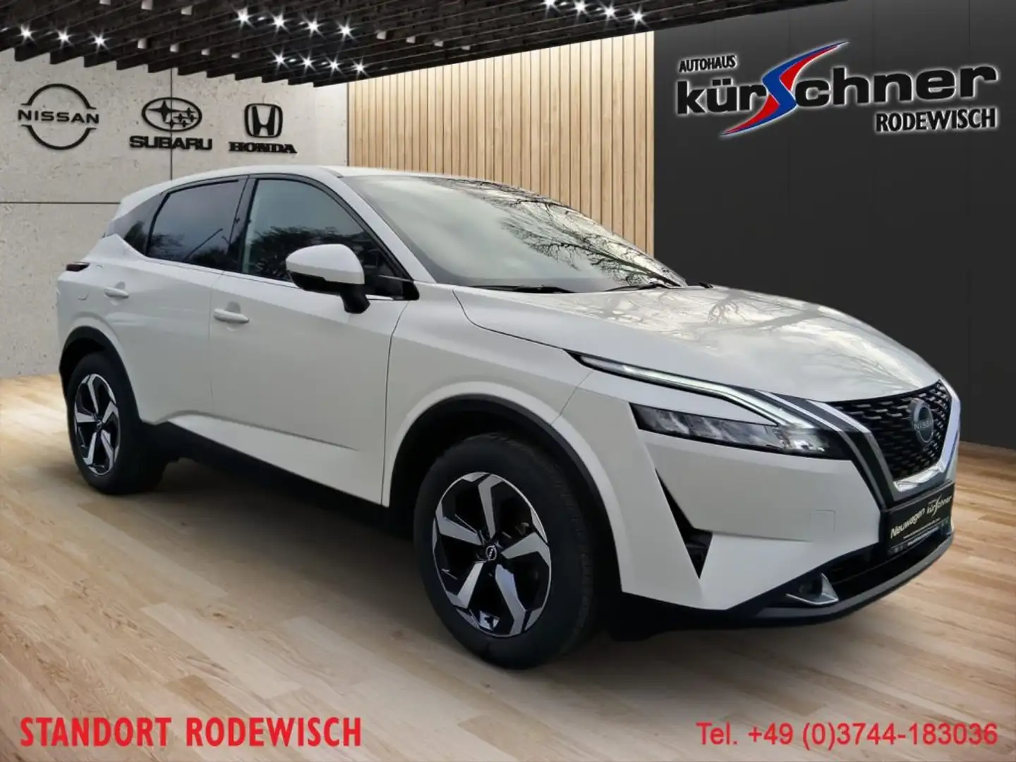Nissan Qashqai 1.3 DIG-T MHEV N-Connecta sofort! Wit - 2