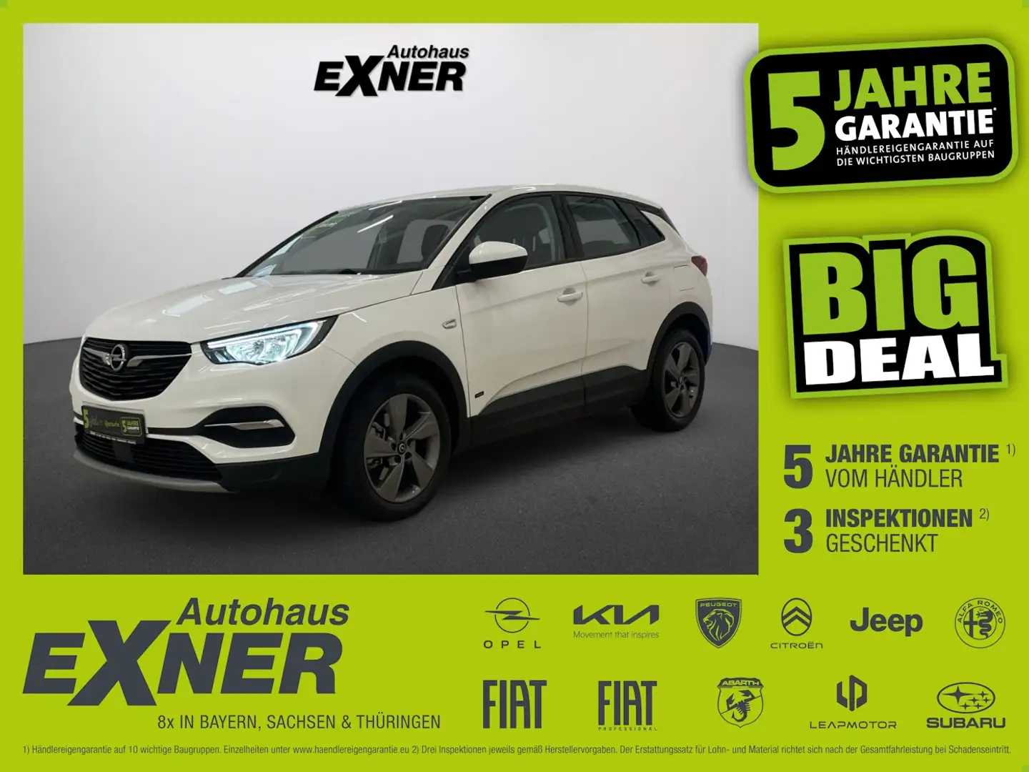Opel Grandland X 1.6 Turbo Hybrid ELEGANCE *Navi*LED Weiß - 1