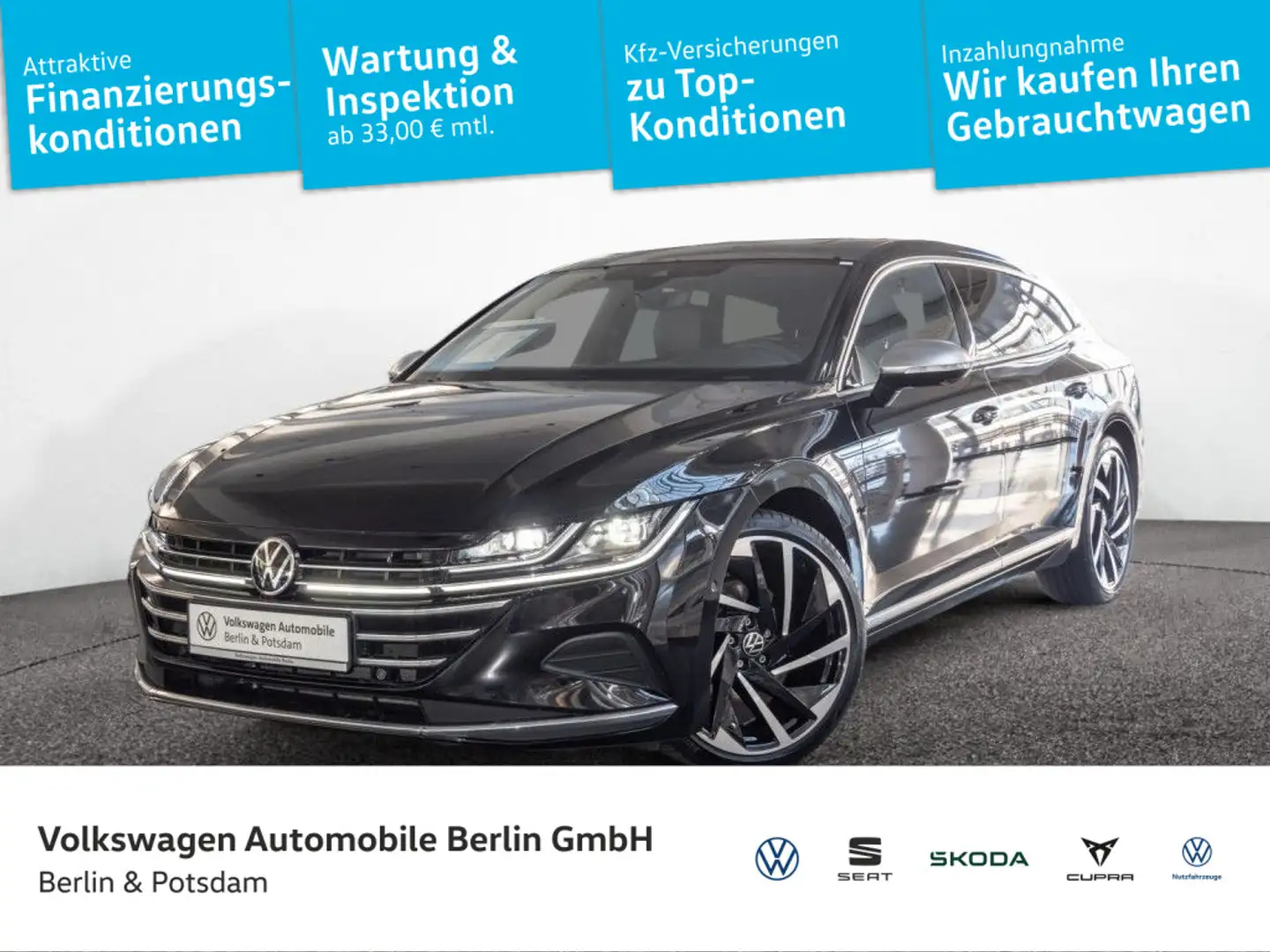 Volkswagen Arteon 2.0 TSI Elegance Pano Lede Nero - 1